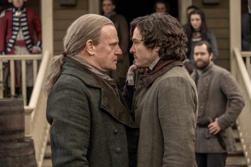 Outlander Season 6 Mark Lewis Jones and Alexander Vlahos