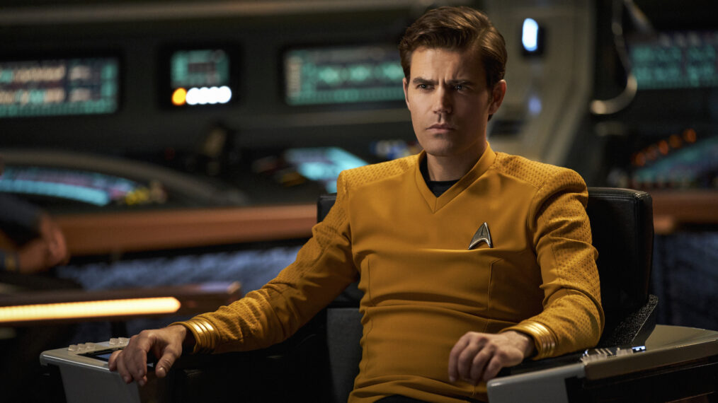 Paul Wesley as Kirk in Star Trek Strange New Worlds