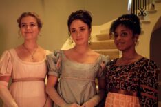 Rosie Graham as Alison Heywood, Rose Williams as Charlotte Heywood, Crystal Clarke as Georgiana Lambe in Sanditon