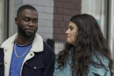 Garrick Bernard as James, Sofia Black-D'Elia as Sam in Single Drunk Female