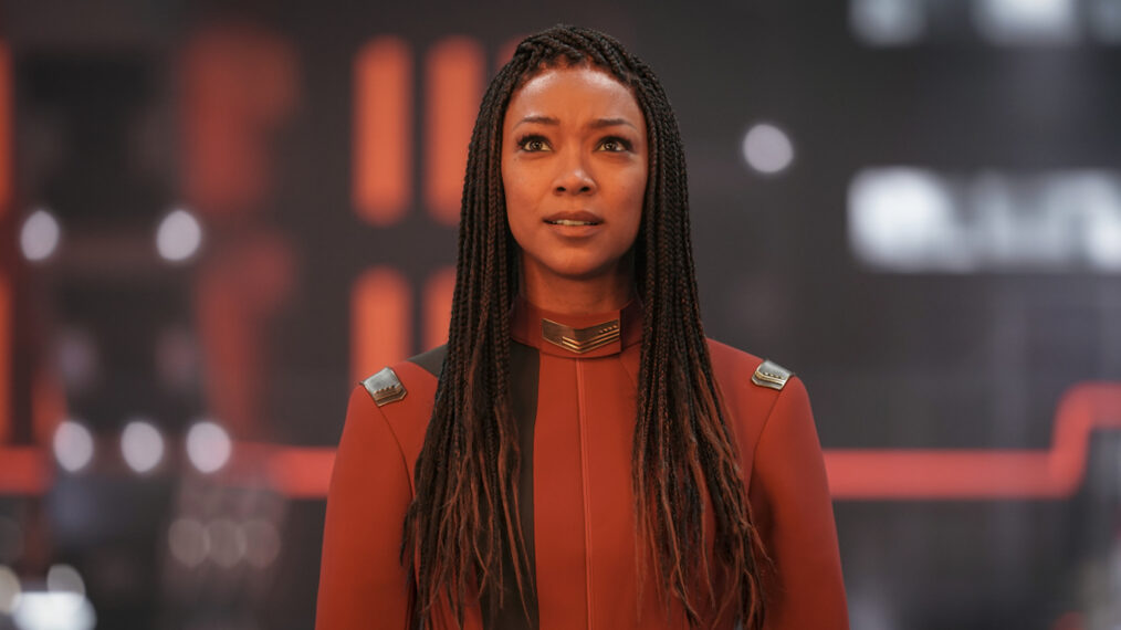 Sonequa Martin-Green as Burnham in Star Trek Discovery