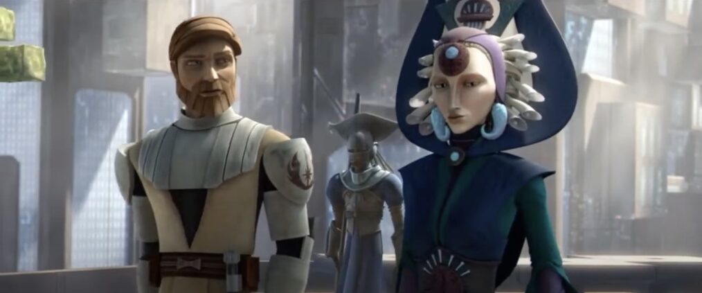 star wars the clone wars, satine and obi-wan