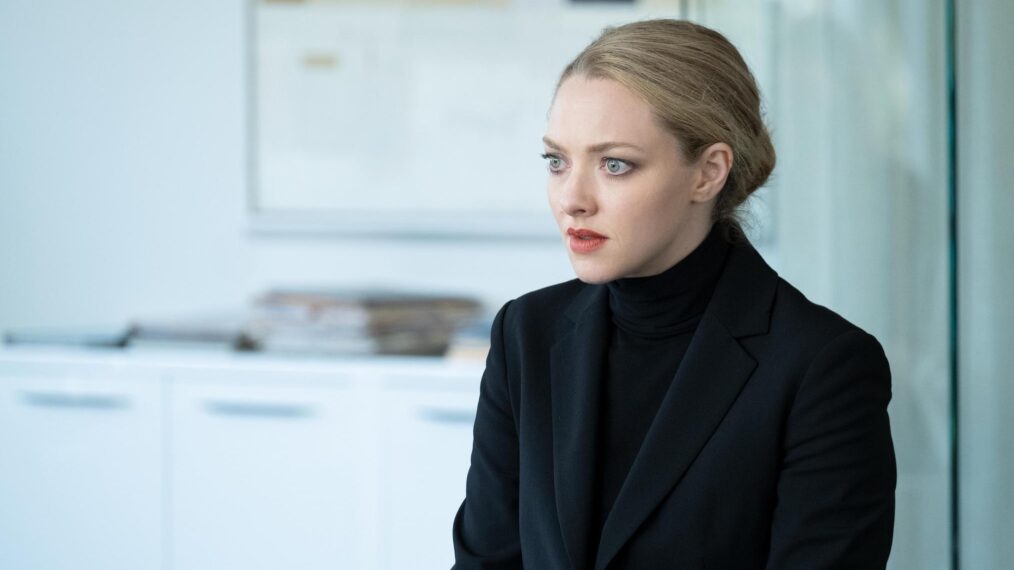 Amanda Seyfried as Elizabeth Holmes in The Dropout