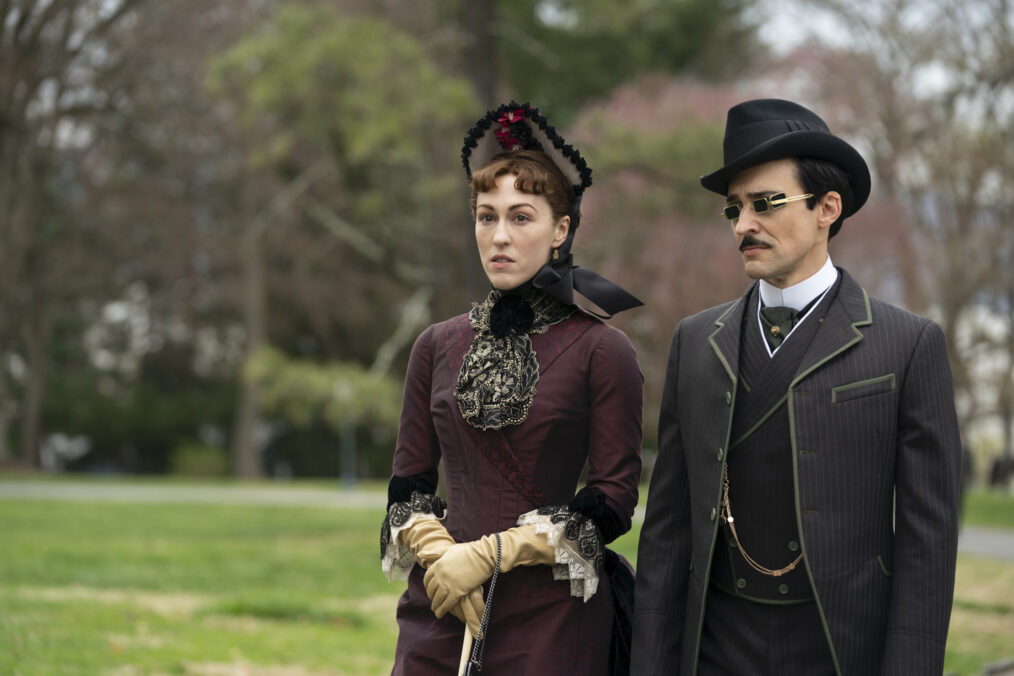 Kelley Curran and Blake Ritson in 'The Gilded Age' Season 1