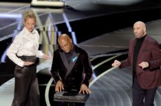 The Oscars 2022 - Uma Thurman, Samuel L. Jackson, and John Travolta