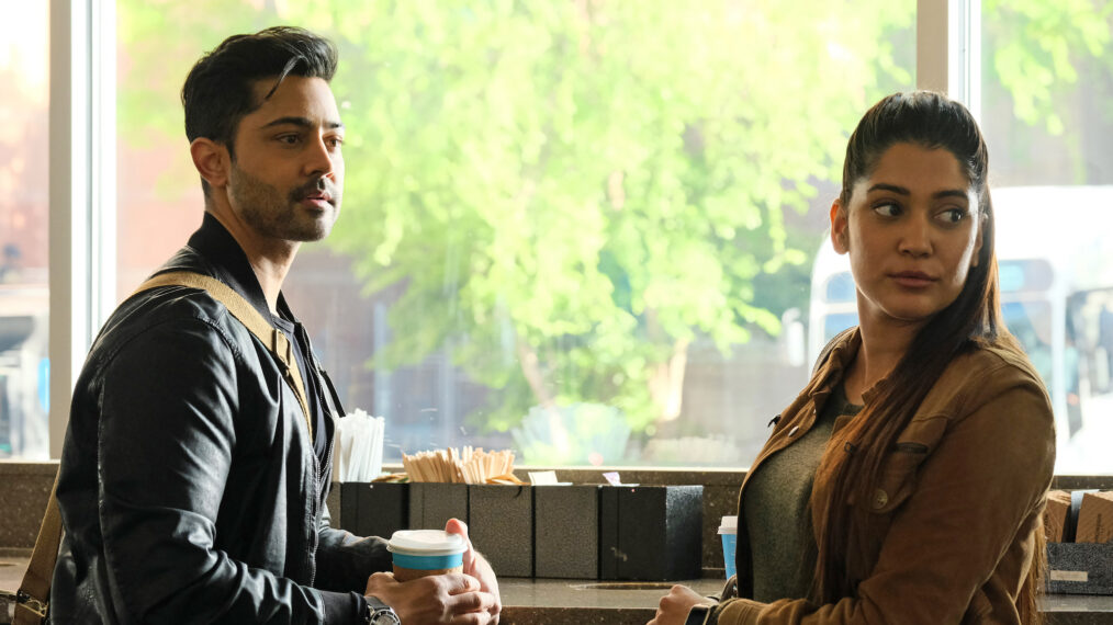 Manish Dayal as Devon, Anuja Joshi as Leela in The Resident