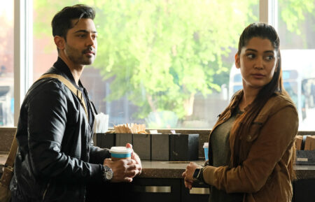 Manish Dayal as Devon, Anuja Joshi as Leela in The Resident