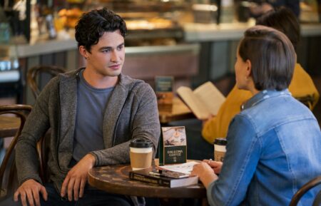 Gavin Leatherwood and Pauline Chalamet in The Sex Lives of College Girls