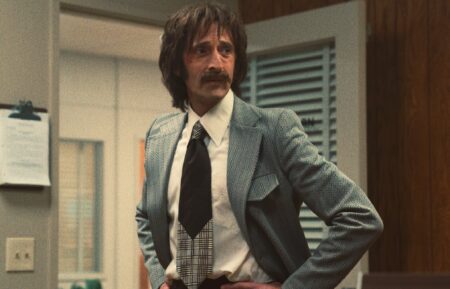 Adrien Brody as Pat Riley in Winning Time: The Rise of the Lakers Dynasty