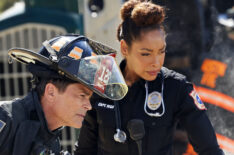 Rob Lowe as Owen, Gina Torres as Tommy in 9-1-1 Lone Star