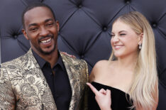 Anthony Mackie and Kelsea Ballerini at the 64th Annual Grammy Awards