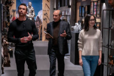 Rob McElhenney, F. Murray Abraham and Charlotte Nicdao in “Mythic Quest” Season 2