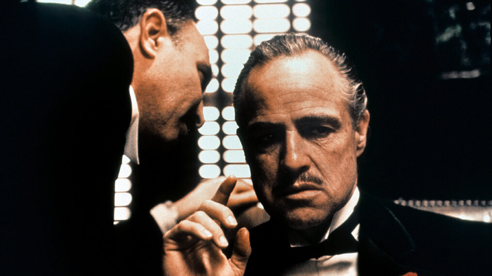 Salvatore Corsitto and Marlon Brando in The Godfather