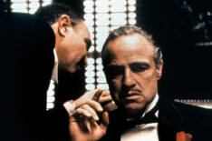 Salvatore Corsitto and Marlon Brando in The Godfather