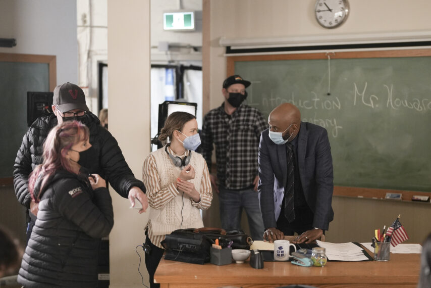 Allison Miller directing Romany Malco in A Million Little Things