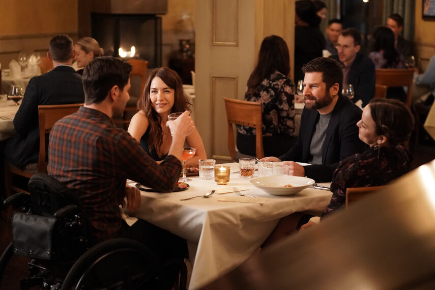 David Giuntoli, Erin Karpluk, James Roday Rodriguez, Allison Miller in A Million Little Things