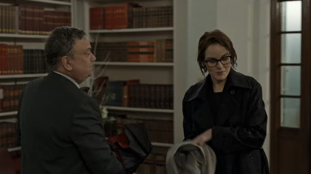 Richard McCabe and Michelle Dockery in Anatomy of a Scandal