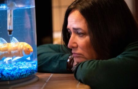 Pamela Adlon and goldfish in Better Things - Season 5