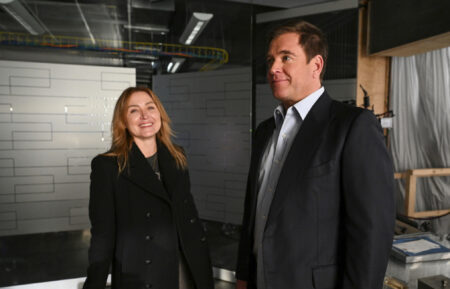 Sasha Alexander and Michael Weatherly on the set of Bull - 'Opening Up'