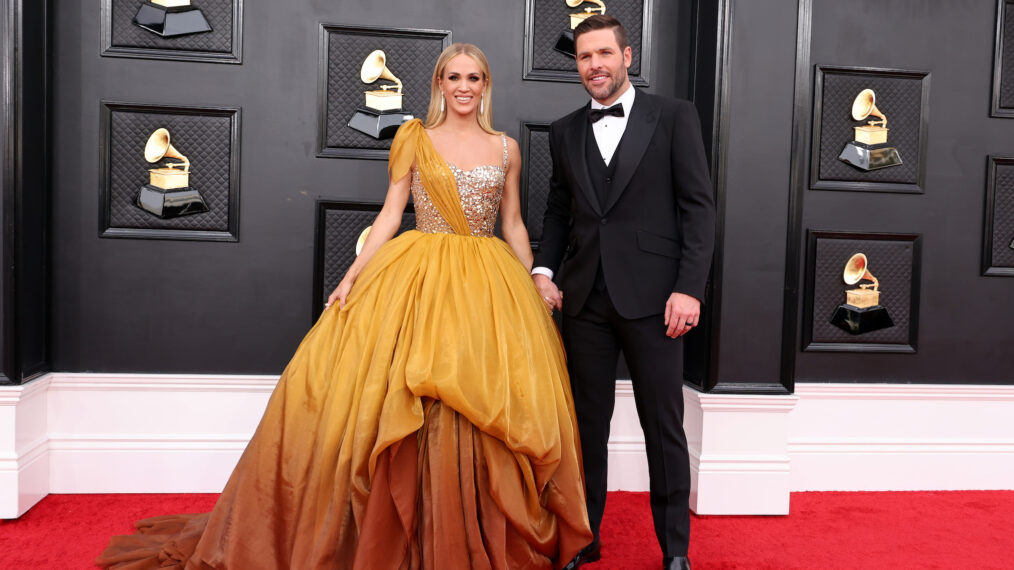 Carrie Underwood and Mike Fisher at the Grammys 2022