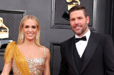 Carrie Underwood and Mike Fisher at the Grammys 2022