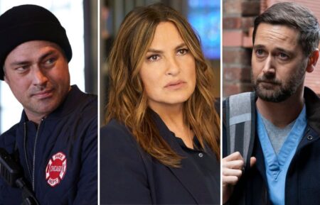 Taylor Kinney in Chicago Fire, Mariska Hargitay in SVU, Ryan Eggold in New Amsterdam