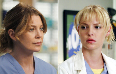 Ellen Pompeo and Katherine Heigl Grey's Anatomy