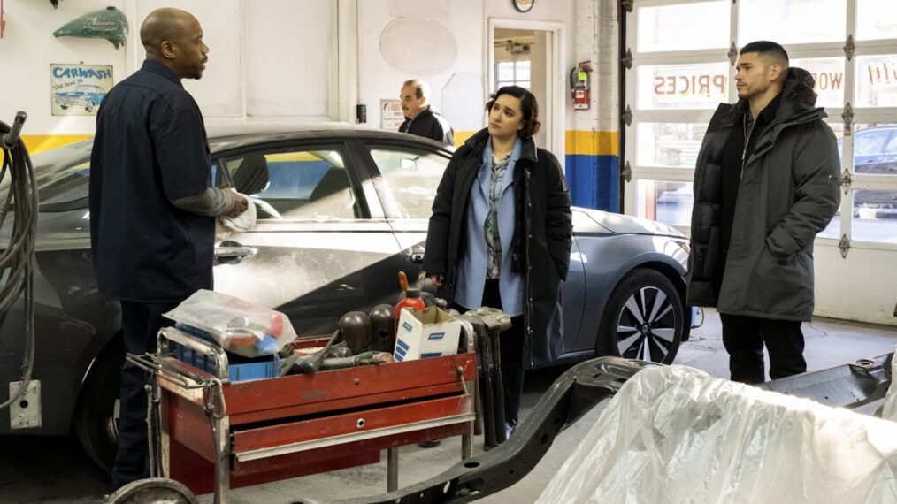 Eric Carter as Devereaux, Keisha Castle-Hughes as Special Agent Hana Gibson, and Miguel Gomez as Special Agent Ivan Ortiz in FBI Most Wanted