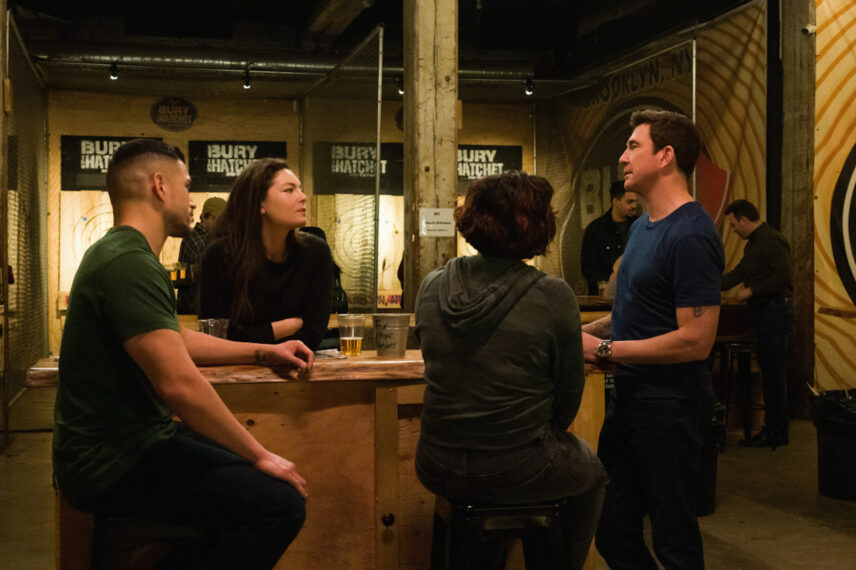 Miguel Gomez as Special Agent Ivan Ortiz, Alexa Davalos as Special Agent Kristin Gaines, and Dylan McDermott as Supervisory Special Agent Remy Scott in FBI Most Wanted