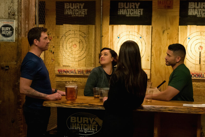 Dylan McDermott as Supervisory Special Agent Remy Scott, Keisha Castle-Hughes as Special Agent Hana Gibson, and Miguel Gomez as Special Agent Ivan Ortiz in FBI Most Wanted