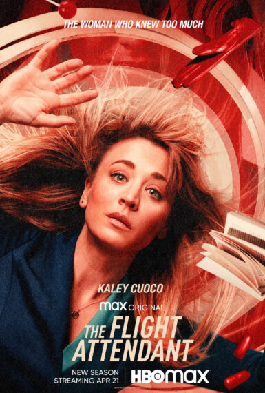 Kaley Cuoco in The Flight Attendant poster
