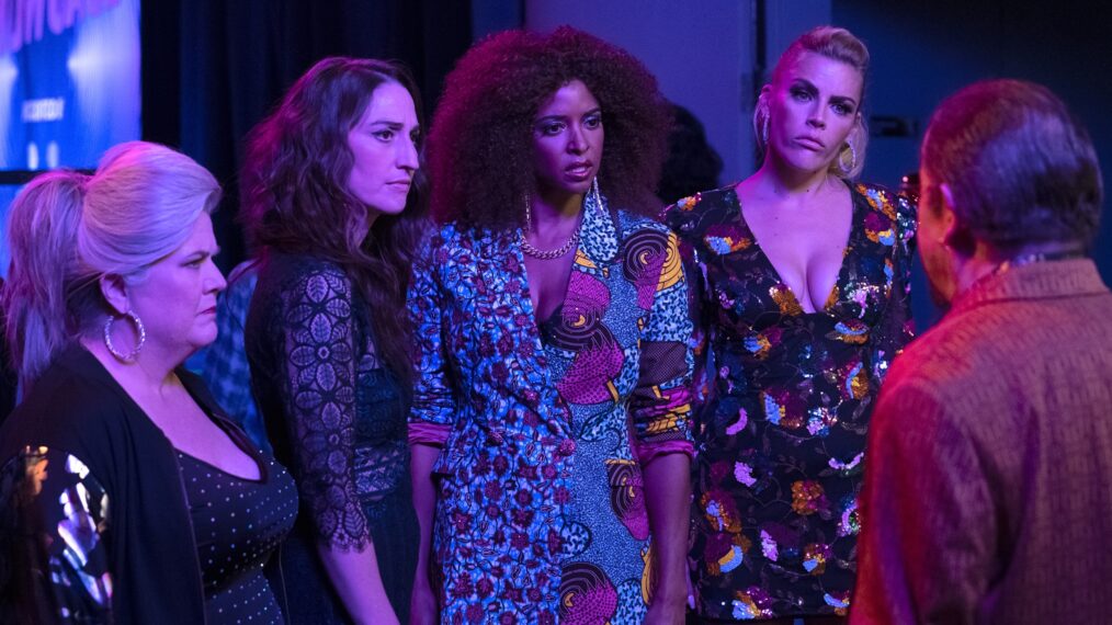 Girls5eva Season 2, Paula Pell, Sara Bareilles, Renee Elise Goldsberry, Busy Philipps