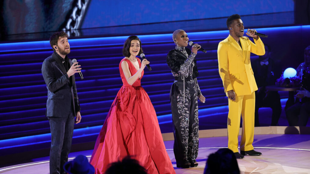 Grammys 2022 - Ben Platt, Rachel Zegler, Cynthia Erivo, Leslie Odom Jr.