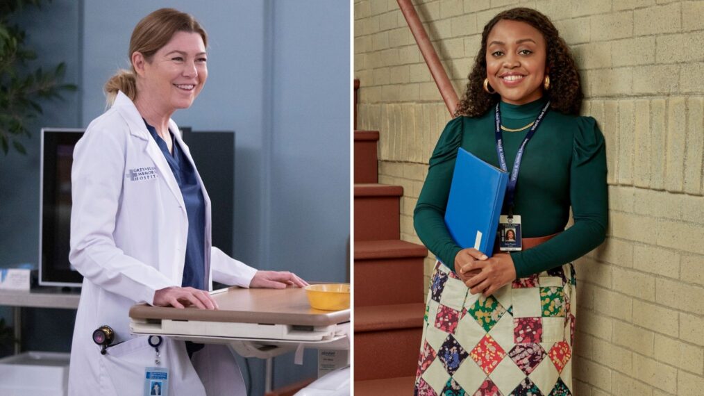 Ellen Pompeo in Grey's Anatomy, Quinta Brunson in Abbott Elementary