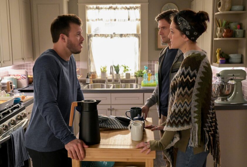 Home Economics Season 2 Jimmy Tatro, Topher Grace, Caitlin McGee 