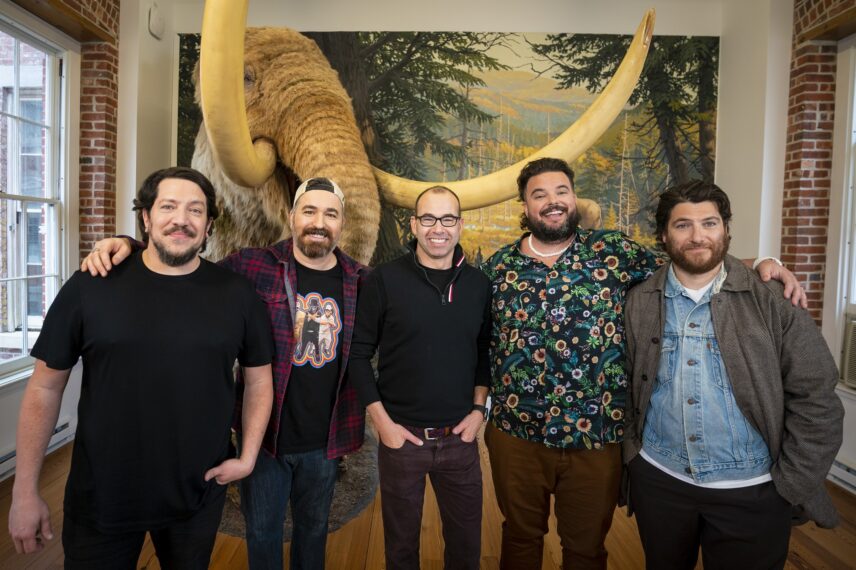 Impractical Jokers cast Adam Pally and Jon Garbus 