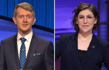Jeopardy Ken Jennings and Mayim Bialik