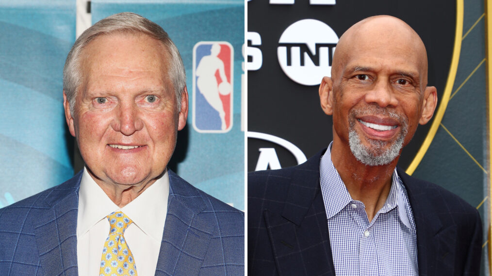 Jerry West and Kareem Abdul-Jabbar