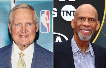 Jerry West and Kareem Abdul-Jabbar