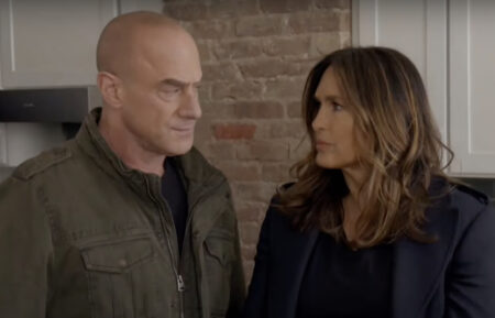 Christopher Meloni as Stabler, Mariska Hargitay as Benson in Law & Order: Organized Crime