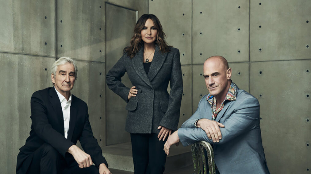 Sam Waterston, Mariska Hargitay and Christopher Meloni of the Law & Order franchise