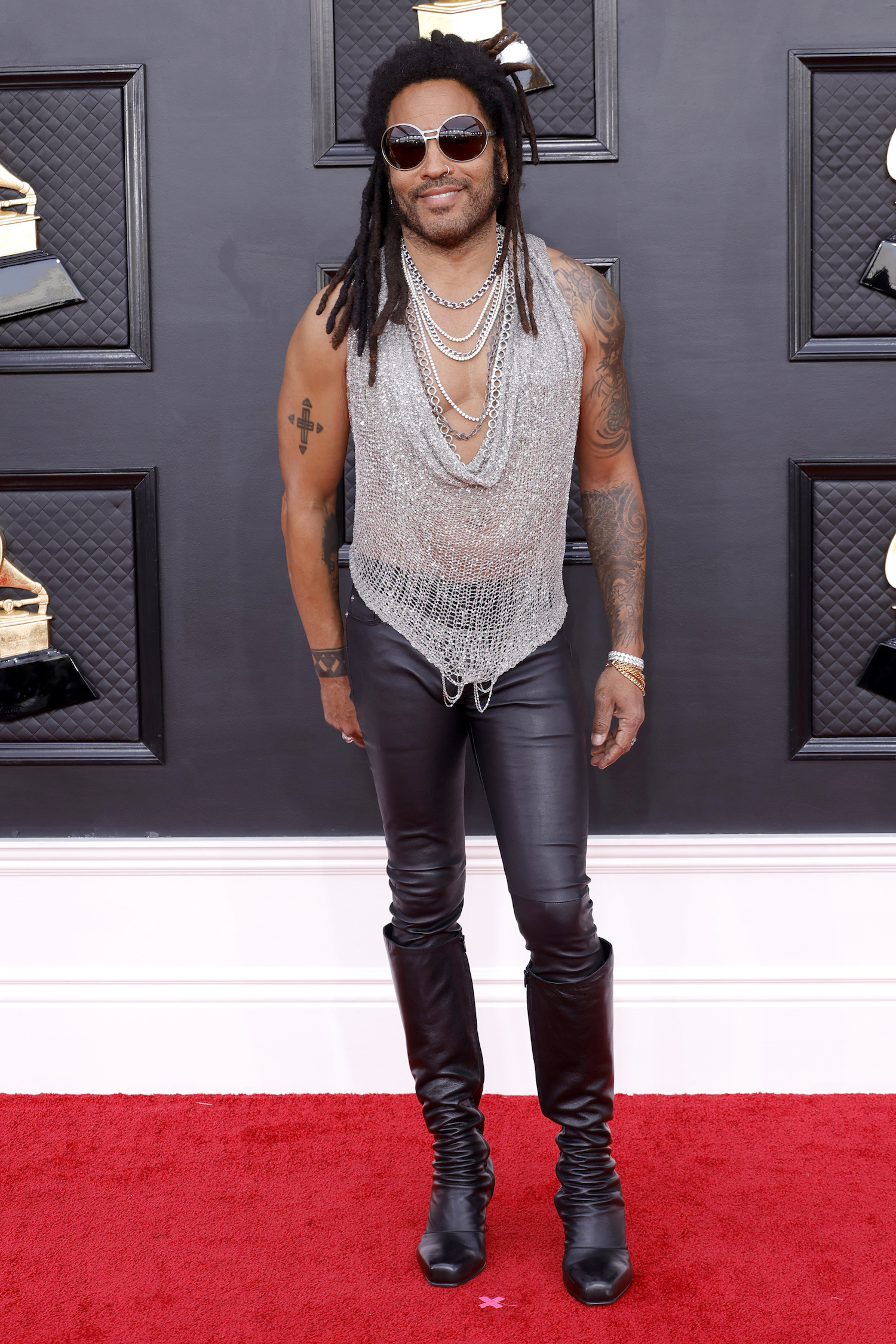 Lenny Kravitz at the Grammys 2022