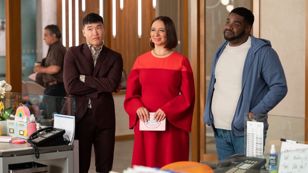 Loot Season 1 Maya Rudolph, Joel Kim Booster, and Ron Funches