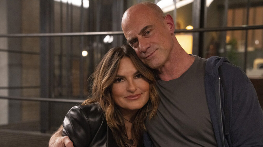 Mariska Hargitay and Christopher Meloni on Law & Order: SVU