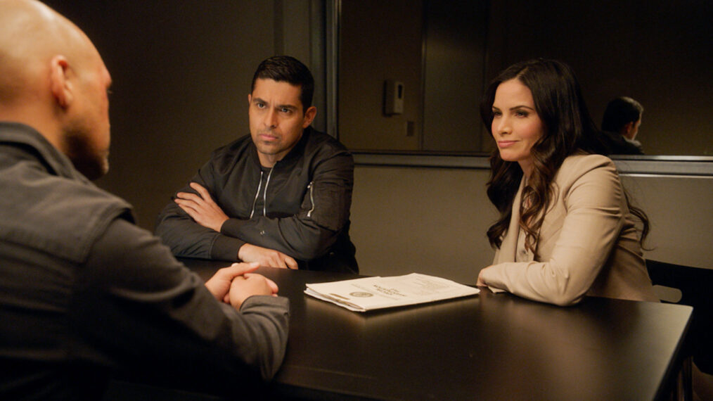 Wilmer Valderrama as Nick, Katrina Law as Knight in NCIS