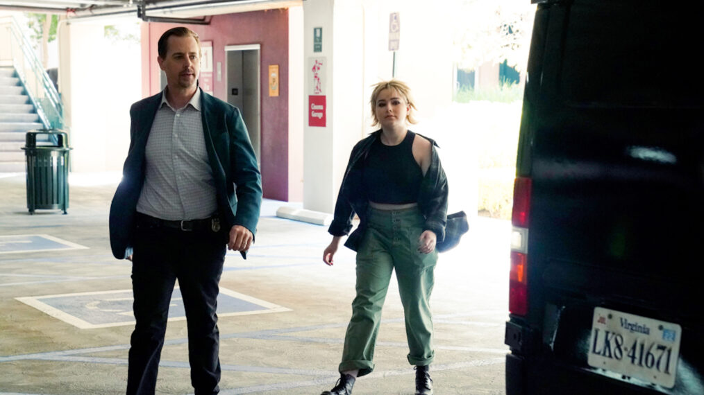 Sean Murray as Special Agent Timothy McGee and Cay Ryan Murray as Teagan Fields in NCIS