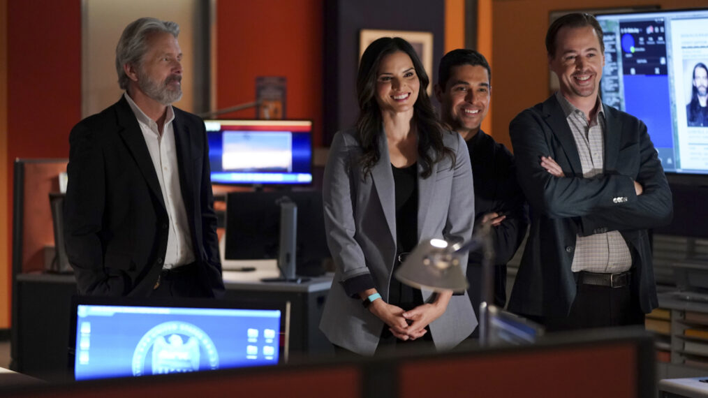 Gary Cole, Katrina Law, Wilmer Valderrama, Sean Murray in NCIS - 'The Brat Pack'