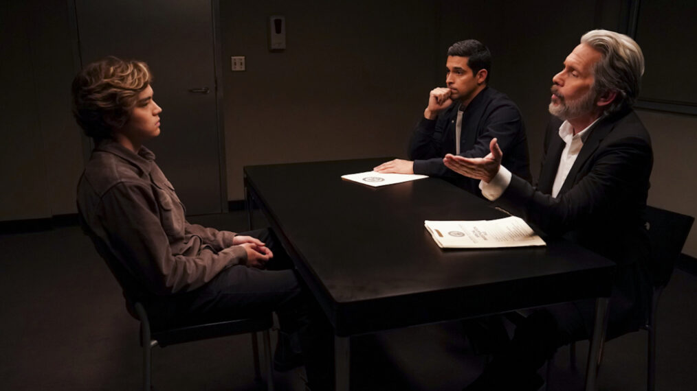 Matthew Sato, Wilmer Valderrama, Gary Cole in NCIS - 'The Brat Pack'