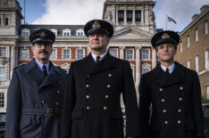 Operation Mincemeat - Matthew Macfadyen as Charles Cholmondeley, Colin Firth as Ewen Montagu and Johnny Flynn as Ian Fleming