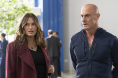 Mariska Hargitay as Captain Olivia Benson, Christopher Meloni as Detective Elliot Stabler in Law & Order Organized Crime